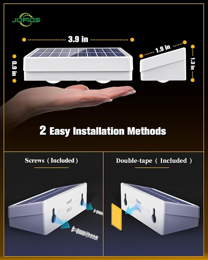 Solar Fence Lights 16 Pack, 50 Lumens Outdoor Solar Lights with 12 Modes RGB Color Glow LED,Waterproof, Solar Lights for Patio, Backyard, Deck, Fence, Railing(White Shell)