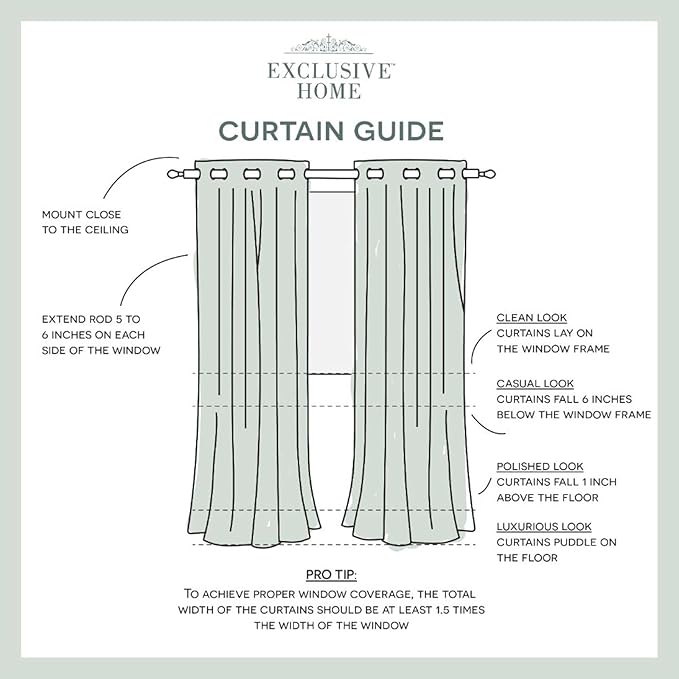 Exclusive Home Cabana Solid Indoor/Outdoor Light Filtering Hook-and-Loop Tab Top Curtain Panel Pair, 54"x132", White