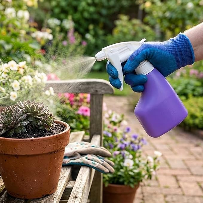 5 Pieces Garden Tools Set with Floral Print, Essential Gardening Kit Includes Trowels, Rake, Pruner, Spray Bottle & Carrying Case, Lightweight Hand Tools Gift for Women & Beginner Gardeners