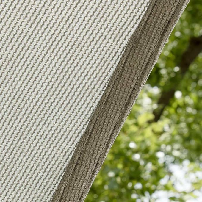 Amgo 22' x 22' x 22' Grey Triangle Sun Shade Sail UPF50+ Canopy Awning AGSLT, 95% UV Blockage, Water & Air Permeable, 200GSM Heavy Duty Commercial and Residential (We Make Custom Sizes)