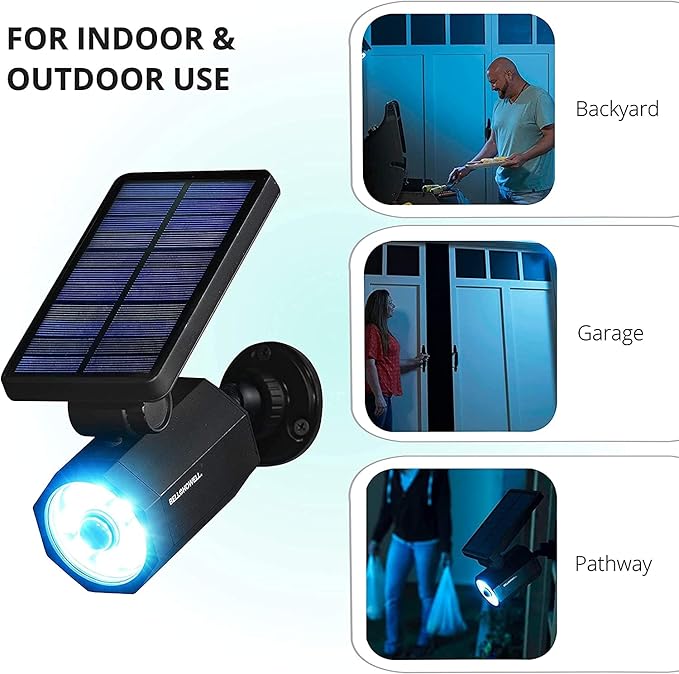 Bell+Howell Bionic Spotlight LED Solar Lights Solar-Powered Spot Light with 25 Feet Motion Sensor Outdoor Waterproof Frost Resistant Yard Outdoor Lighting As Seen On TV (Original, Set of 2)