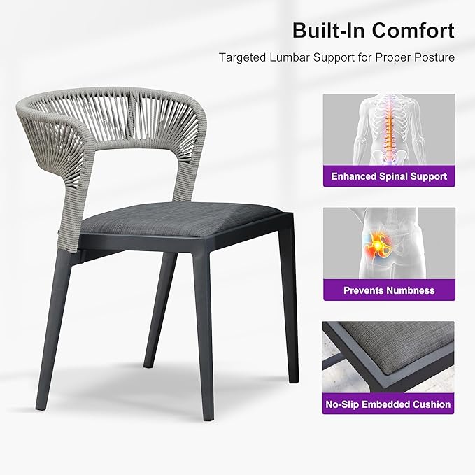 PURPLE LEAF 11 Pieces Outdoor Dining Set Patio Table and Chairs Set Aluminum Wicker Rattan Patio Furniture Set for Lawn Garden Porch Beige Marble Color Outdoor Set