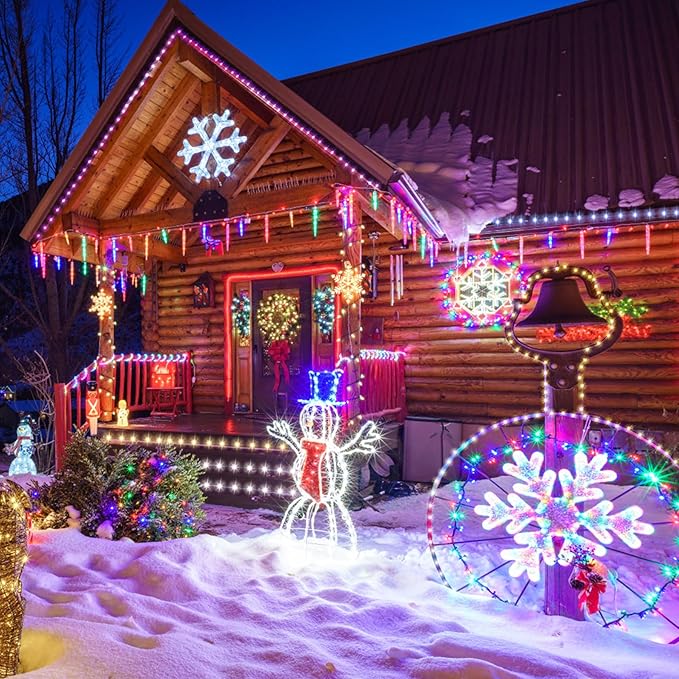 200Ft Rope Lights Outdoor, 18 Colors Changing 610 LED String Lights Plug in with Remote, IP68 Waterproof Twinkle Fairy Light Rope Lighting Indoor for Bedroom Patio Christmas Halloween Decor