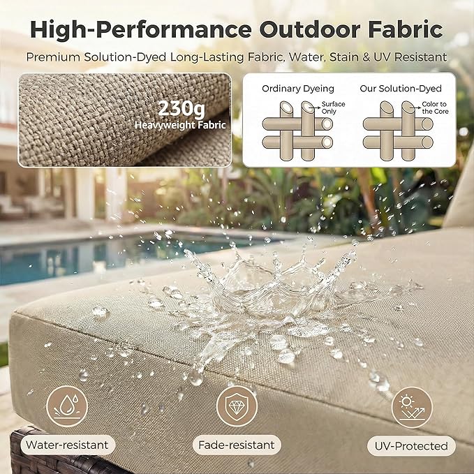NICESOUL Modern Luxury Outdoor Patio Sectional Furniture Set with Fire Pit Table, Large Size PE Brown Wicker 29.3'' High Back Conversation Set with Natural Gas/Propane Fireplace, 11 Pieces 10 Seats