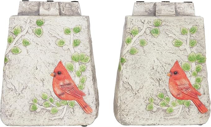 Alpine Corporation 37" Long Outdoor Memorial Bench with Sentiment When A Cardinal Appears, A Loved One is Near Garden Furnitures - Dirty White