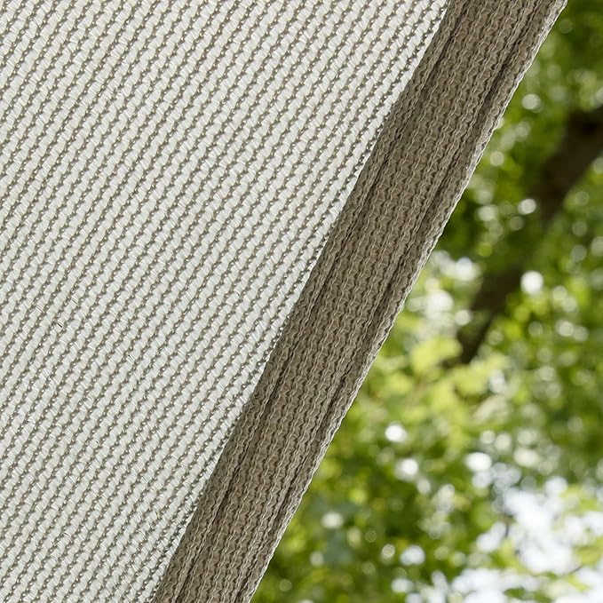 Amgo Custom Size 6' x 6' x 8.5' Grey Right Triangle Sun Shade Sail Order to Make Canopy Awning UPF50+ AGSLT, 95% UV Blockage, Water & Air Permeable, 200GSM Commercial Standard (We Customize)