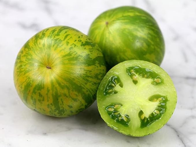 30+ Seeds Zebra Tomato - Vegetable Green