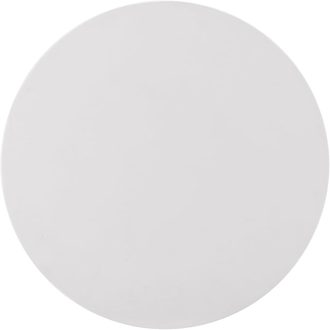 Christopher Knight Home Luce Round Side Table, Outdoor Concrete End Table, Vertical Texture Accent Table, Decorative Side Table, Stylish End Table for Patio Balcony Beach Pool Side, White