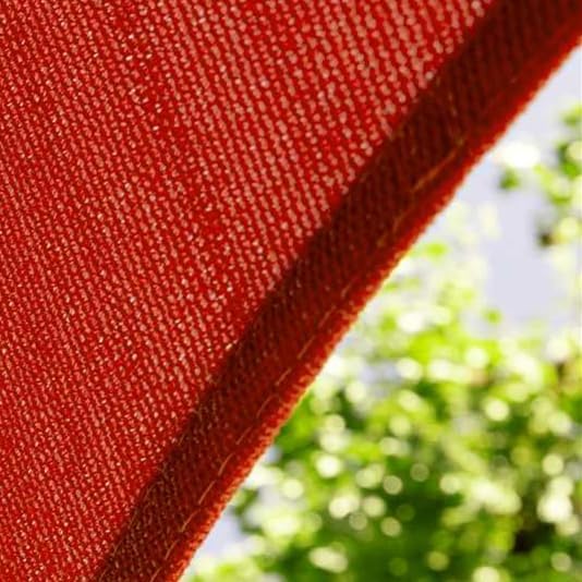 Amgo Custom Size 16' x 16' x 16' Red Triangle Sun Shade Sail UPF50+ AGTAPRT12, Order to Make Canopy Awning, 95% UV Blockage, Water & Air Permeable, Commercial Standard (We Customize)