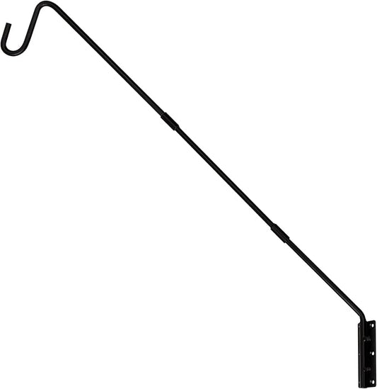 Juegoal Heavy Duty Deck Hook, 25 Inch or 36 Inch Wall Mounted Extended Reach Deck Hook Wall Pole Plant Bracket for Hanging Bird Feeder, Plants, Suet Baskets, Lanterns, Wind Chimes