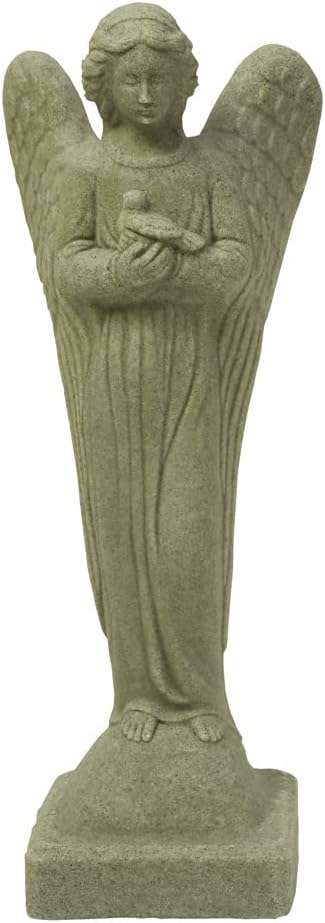 Emsco Group 2260-1AZ Morning Angel Statue – Natural Sandstone Appearance – Made of Resin – Lightweight – 29” Height