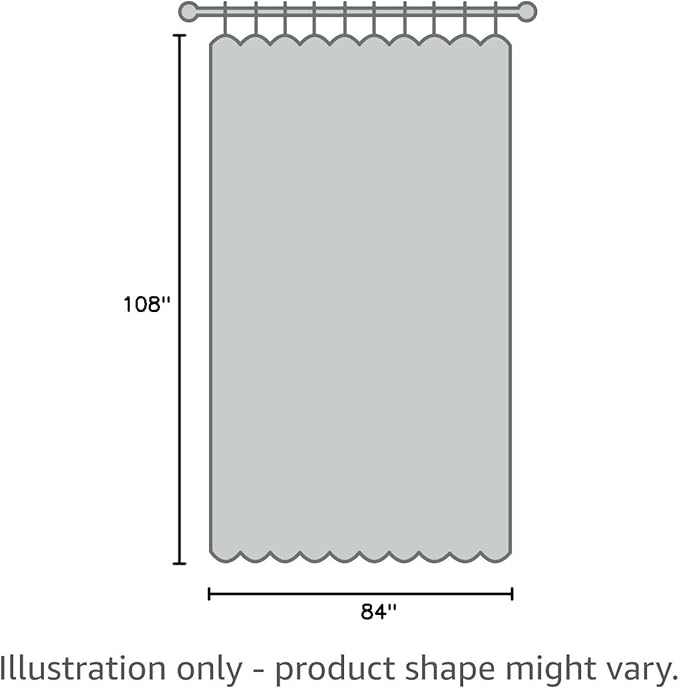 NICETOWN 2 Panels Outdoor Patio Curtains Waterproof 108 inches Long, Outdoor Blinds with Rustproof Grommet Sound Reducing Heavy Weight Sun & Heat Blocking for Pergola, W84 x L108, Greyish White