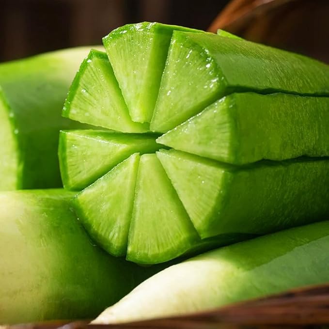 Green Skin Sweet Radish Seeds for Planting, 100+ Green Turnip Radish Seeds, Super Sweet & Crisp Fruit Radish, Fast Growing Heirloom Vegetable Seeds for Home Garden, Easy to Grow Non-GMO Seeds