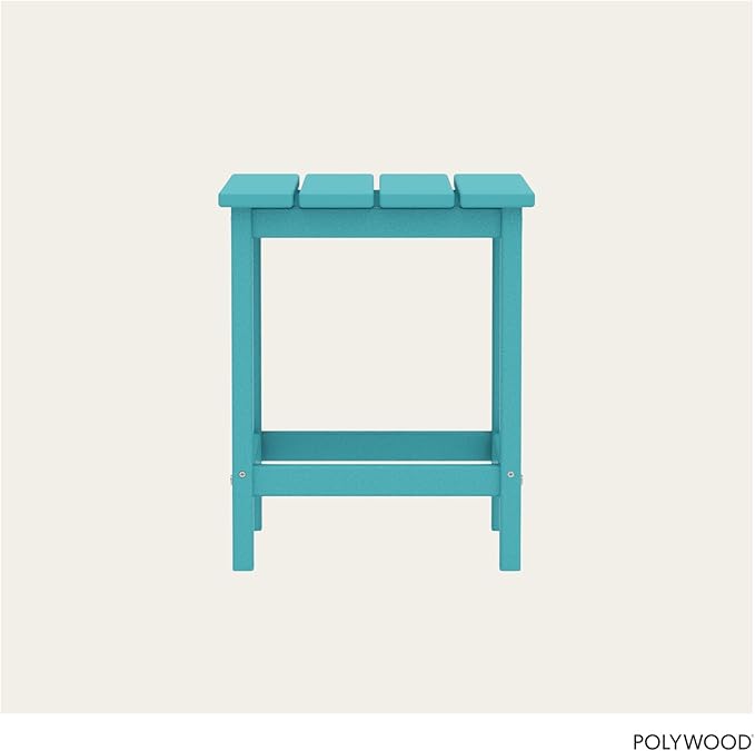 POLYWOOD Long Island 18" Side Table, Aruba