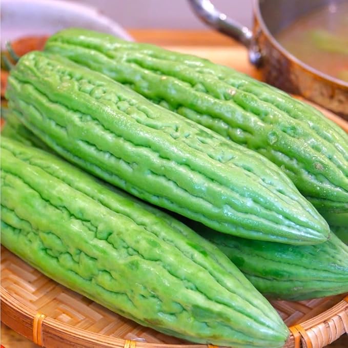 30+ Bitter Melon Seeds Organic for Planting-Bitter Gourd Seeds Vegetable Herb Seed Non-GMO Heirloom for Home Outdoor Garden