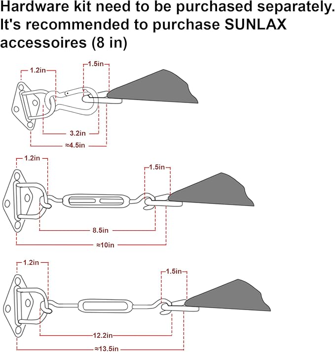 SUNLAX Sun Shade Sail 20' x 23' Silver Grey Rectangle Canopy Sail Shade Cover UV Block Permeable Sunshade Outdoor for Patio Backyard (We Make Custom Size)