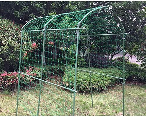 Pack of 2 Cucumber Tomato Trellis Netting, Heavy Duty Garden Netting for Climbing Plants Support, Pea, Grape, Bean, Fruit, Vegetables - 4" Mesh Size, 6Ft x 9Ft