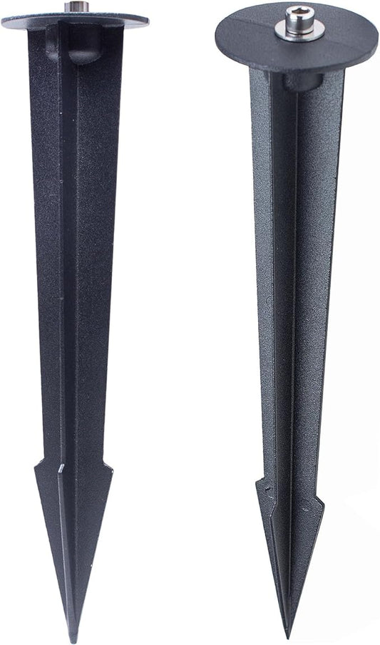 Aluminum Metal Ground Stake Spike Replacement for 3W-120W Outdoor Garden Spotlight Pathway Flood Wall Washer Solar Light,Low Voltage Landscape Light,10.4 inches Large Size