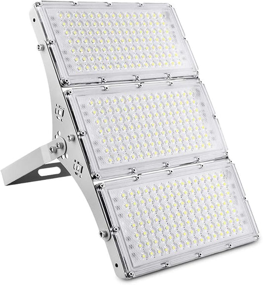 CHARON 300W LED Flood Light, 24000LM Super Bright Outdoor Security Lights with Wider Lighting Angle, 6000K Daylight White, IP66 Waterproof Outdoor Lighting for Garage, Garden, Lawn, Yard, Parking Lot