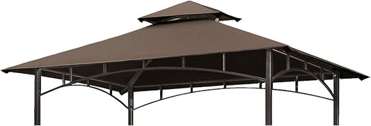Eurmax USA High Performance Grill Gazebo Canopy Replacement Cover 5x8 (Brown)