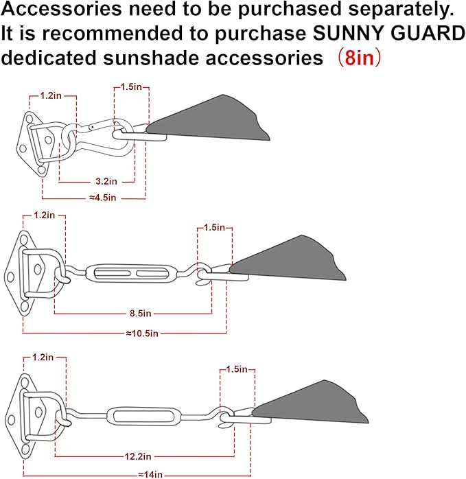 SUNNY GUARD Custom Size 18'x18' Butter Cream Sun Shade Sail Rectangle UV Block Shade for Backyard Yard Patio Deck Garden(Customized)