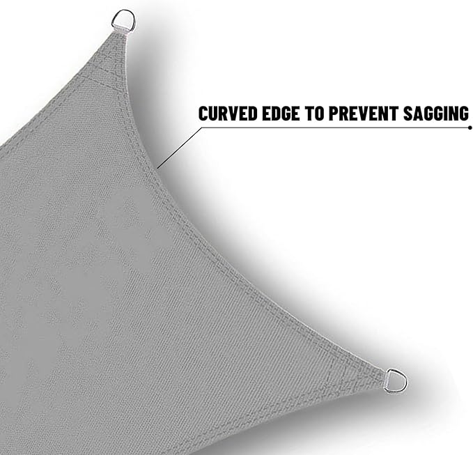 SUNNY GUARD Waterproof Sun Shade Sail 10' x 13' Charcoal Rectangle UV Block Sunshade for Backyard Yard Deck Patio Garden Outdoor Activities and Facility(We Make Custom Size)