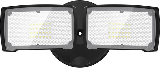 LEPOWER 28W 3000LM ‌LED Security Flood Light‌ ‌Outdoor‌, Switch Controlled Aluminum ‌Security Light‌, 2 Adjustable Heads, 5500K Daylight, IP65 Waterproof, Wet Location for Patio, Garden, Yard Lights