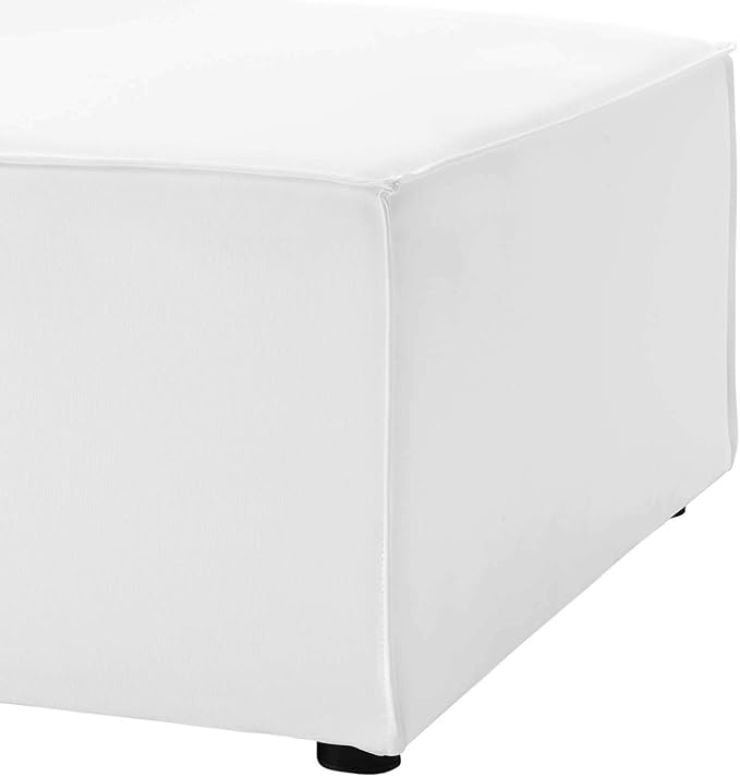 Modway EEI-4209-WHI Saybrook Patio Armless Chair in White 29.5 x 34.5 x 25.5