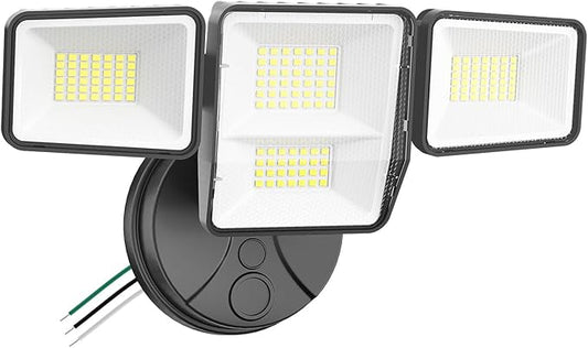 70W 7000LM LED Flood Lights Outdoor, Switch Controlled Security Lights with 4 Heads, Adjustable Heads, 6500K Daylight IP65 Waterproof Outside Wall Light for Backyard, Yard, Garage, Patio
