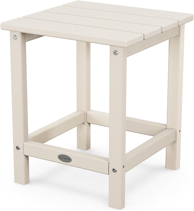 POLYWOOD ECT18SA Long Island 18" Side Table, Sand