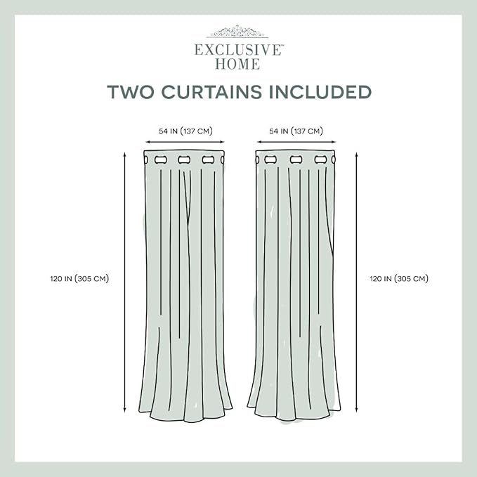 Exclusive Home Cabana Solid Indoor/Outdoor Light Filtering Hook-and-Loop Tab Top Curtain Panel Pair, 54"x144", Cloud Grey