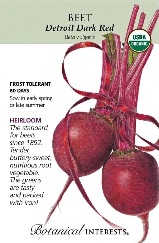 Botanical Interests, Organic Detroit Dard Red Beet Seeds