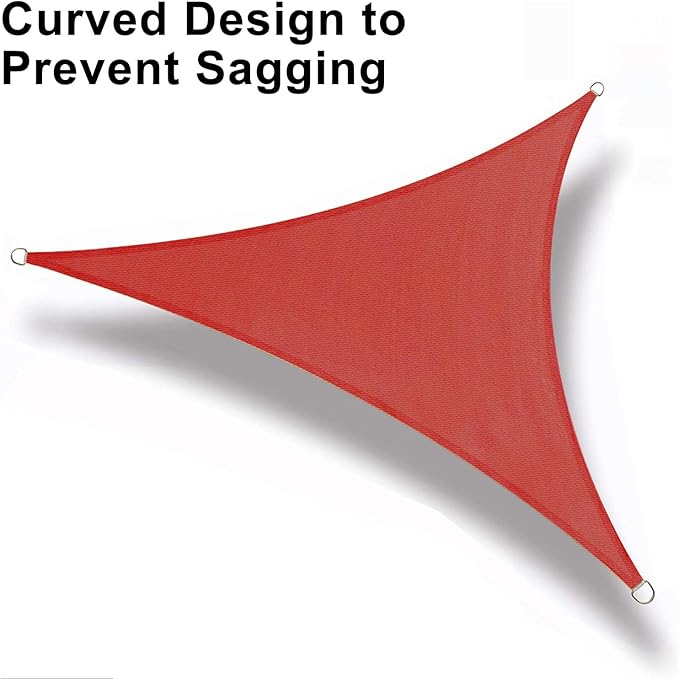 LOVE STORY Custom Size 5'x6'x7.8' Terra Red Sun Shade Sail Right Triangle Sunshade Fabric Awning Canopy for Patio Backyard Carport Pergola (Customized)