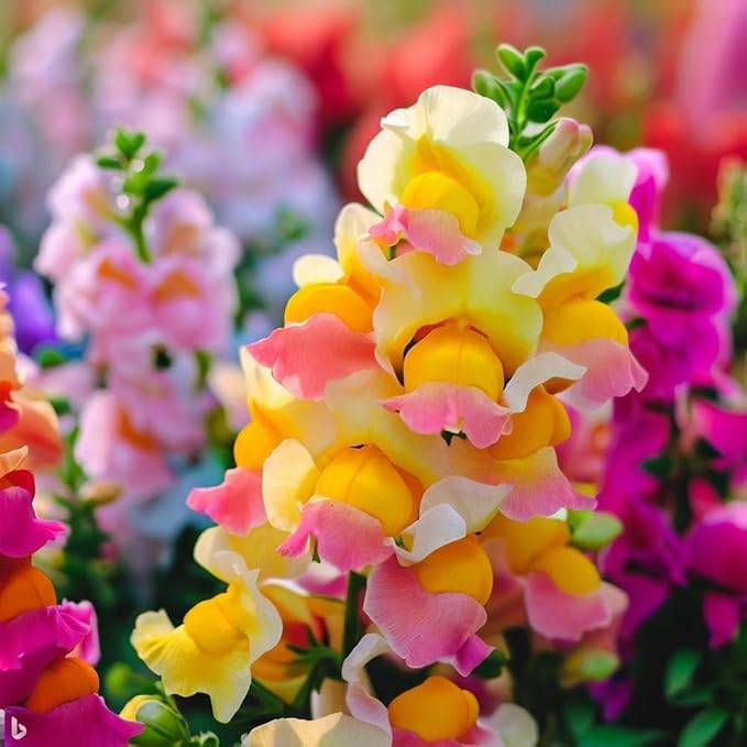 Snap Dragon Seeds for Planting Outdoor,5001+Mixed Snapdragon Flower Seeds,Flower Seeds Perennial Non GMO Heirloom for Outdoor Garden