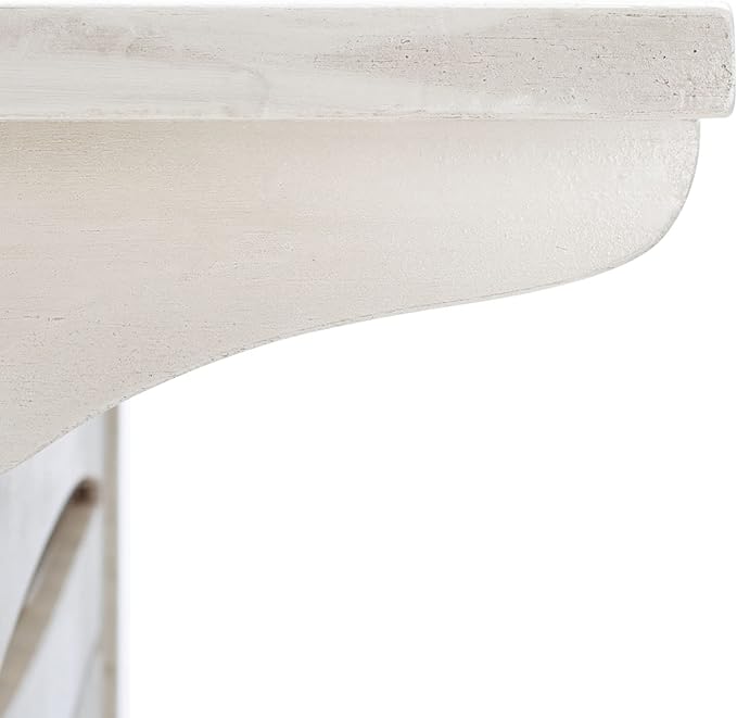SAFAVIEH Outdoor Collection Monterey White Wash 3-Shelf Patio Bar Table