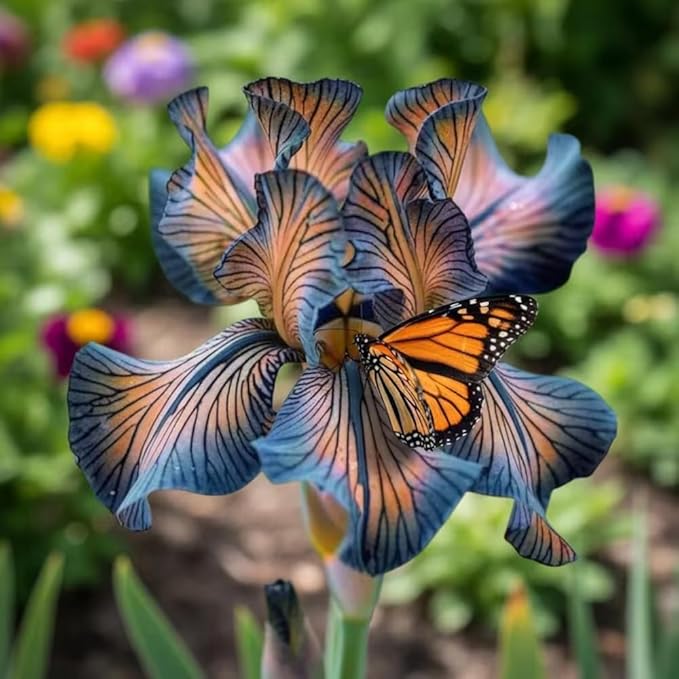 75+ Mix Iris Seeds for Planting -Rare Exotic Bearded Iris Flower Seeds -Dwarf Flower Seeds Perennial Cold Hardy Non-GMO Heirloom for Garden Outdoor
