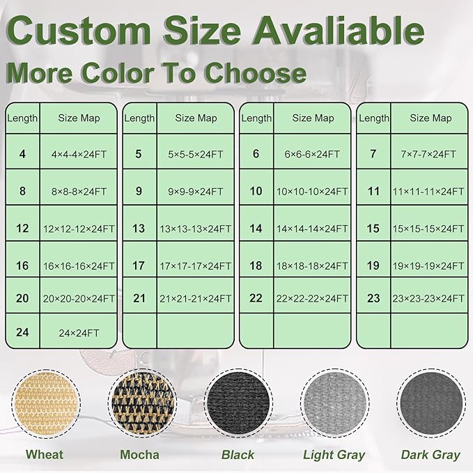 Artpuch Outdoor Pergola Shade Cover 14x21 FT Sun Shade Cloth with Grommets Mocha 90% UV Protection Canopy Patio Privacy Screen (Customized Available)