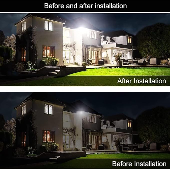 2Pack LED Flood Light Outdoor,150W LED Work Light 15500lm with 6FT US Plug,IP66 Waterproof Exterior Security Lights,6000K Daylight White Outside Floodlights Slim Design for Playground Yard