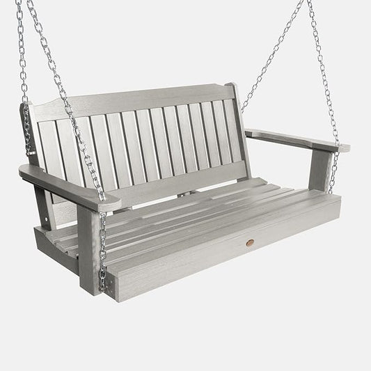 Highwood Lehigh Porch Swing, 4 Feet, Harbor Gray