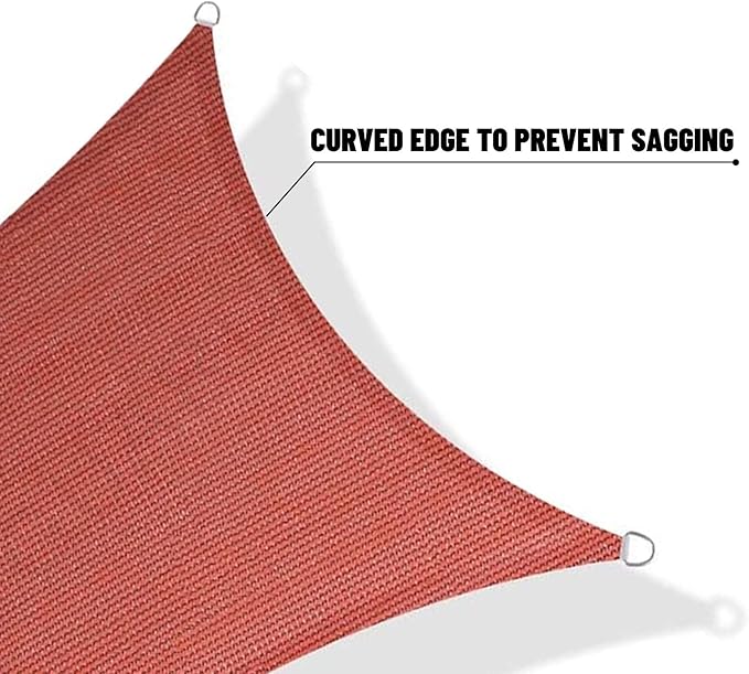 SUNNY GUARD Custom Size 6'x10'x11.7' Terra Red Sun Shade Sail Right Triangle UV Block Shade for Backyard Yard Patio Deck Garden(Customized)