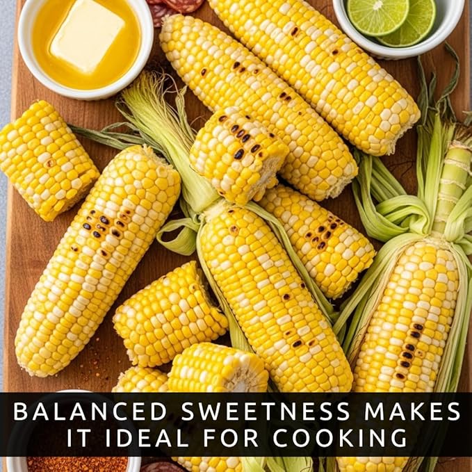 Peaches and Cream Sweet Corn Seeds (250+ Seeds) – Bicolor Yellow and White Kernels, Sugary Enhanced Hybrid for Home Gardens, Tender Sweet Flavor, Summer Harvest Vegetable Seed