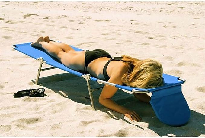 Ostrich the Original Chaise 72 x 22 Inch Lounge Portable Reclining Lounger, Outdoor Patio, Beach, Lawn, Camping, or Pool Tanning Chair, Aqua