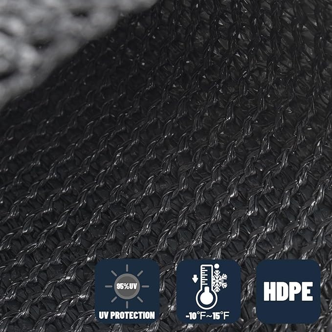 SUNNY GUARD Custom Size 19'x29'x29' Triangle Graphite Grey UV Block Sunshade for Backyard Yard Deck Patio Garden Outdoor Activities and Facility(Customized)