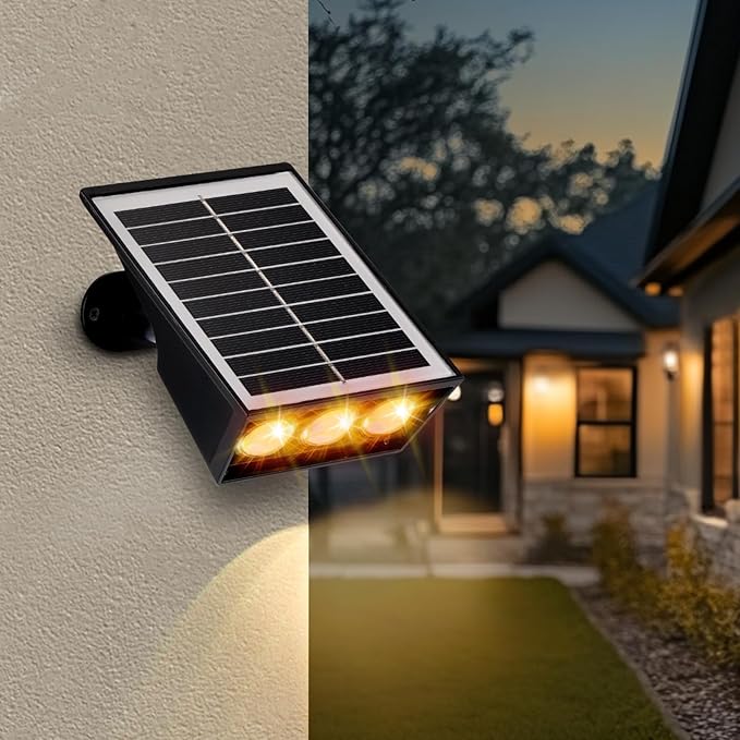 Solar Spot Lights Outdoor, RGB Solar Landscape Spotlights IP65 Waterproof Adjustable Light House Lights Colorful Spot Light for Yard Garden Pathway (2)