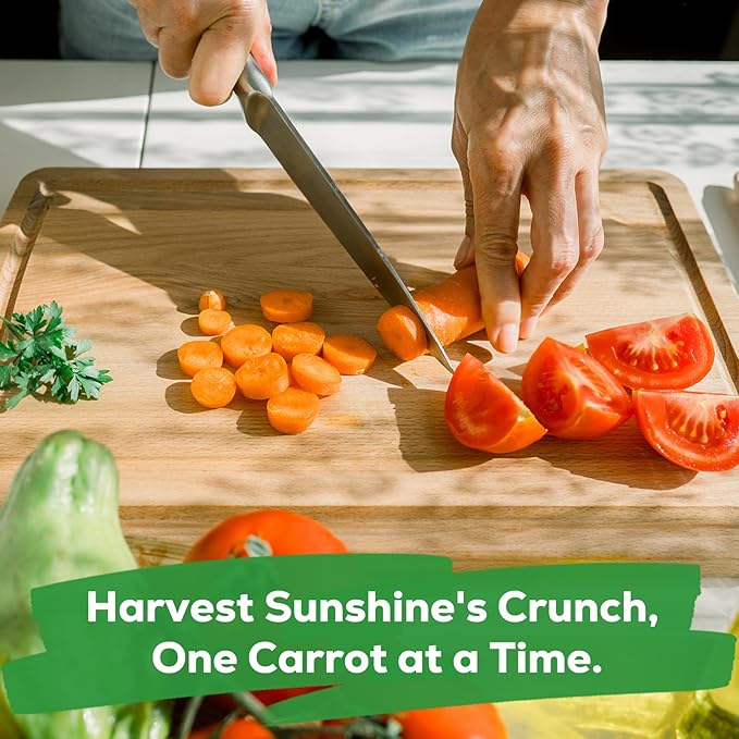 Scarlet Nante Fruivity Carrot Seeds for Planting - 4000+ Non-GMO Heirloom Carrot Seeds, Organic, USA Grown, for Home Garden, Raised Bed & Outdoor Planting
