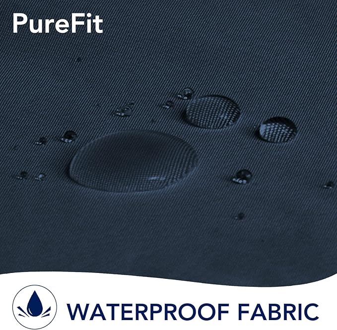 PureFit Outdoor Curtains for Patio Waterproof Weatherproof, UV Resistant Outside Curtains for Gazebo, Front Porch, Pergola, Sun Blocking Privacy Curtain, 100W x 108L inch, 1 Panel, Navy Blue