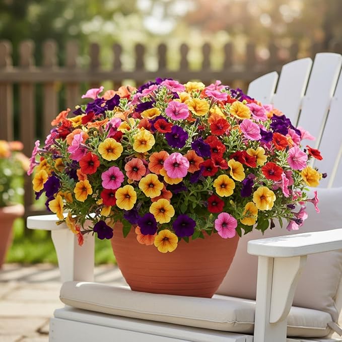 Petunia Seeds for Planting 80000 Plus Mixed Color Flower Seeds for Outdoor Garden Beds Containers and Hanging Baskets