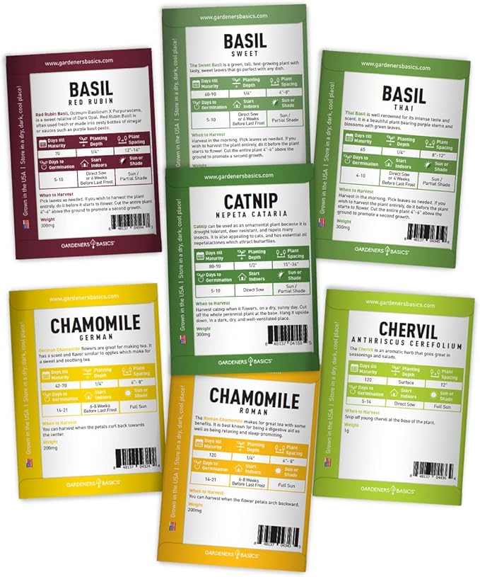 35 Medicinal Herb Seeds Variety Pack – Heirloom Non-GMO Healing & Culinary Herbs for Planting – Apothecary, Tea & Homestead Garden Kit