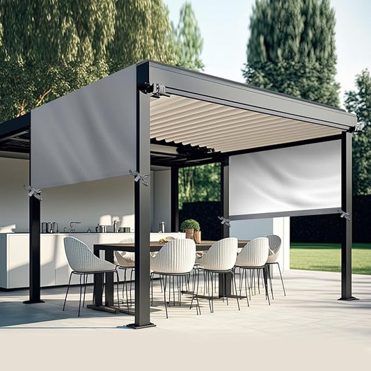 Universal Pergola Replacement Canopy Outdoor Canopy Shade Cover Waterproof Shade Top Cover for Outdoor Patio Porch Backyard(10 x 10 ft,Gray)