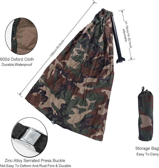 Camouflage Camping Chair Hunting Hammock Seat Hunting Hammock Chair Portable and Light Weight Camping Stool on Tree